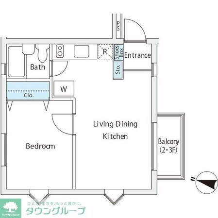 恕庵南麻布の物件間取画像